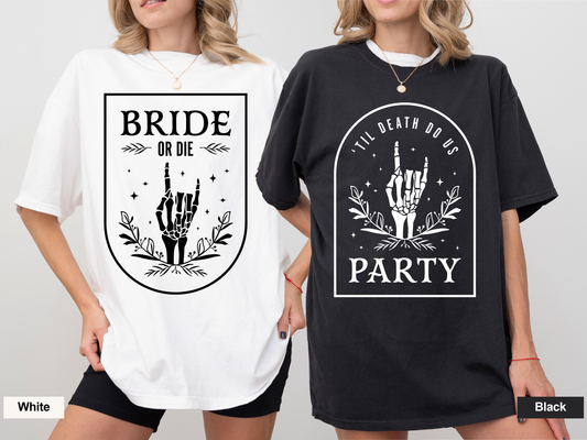 Custom Til Death Do Us Party Bachelorette T-Shirts