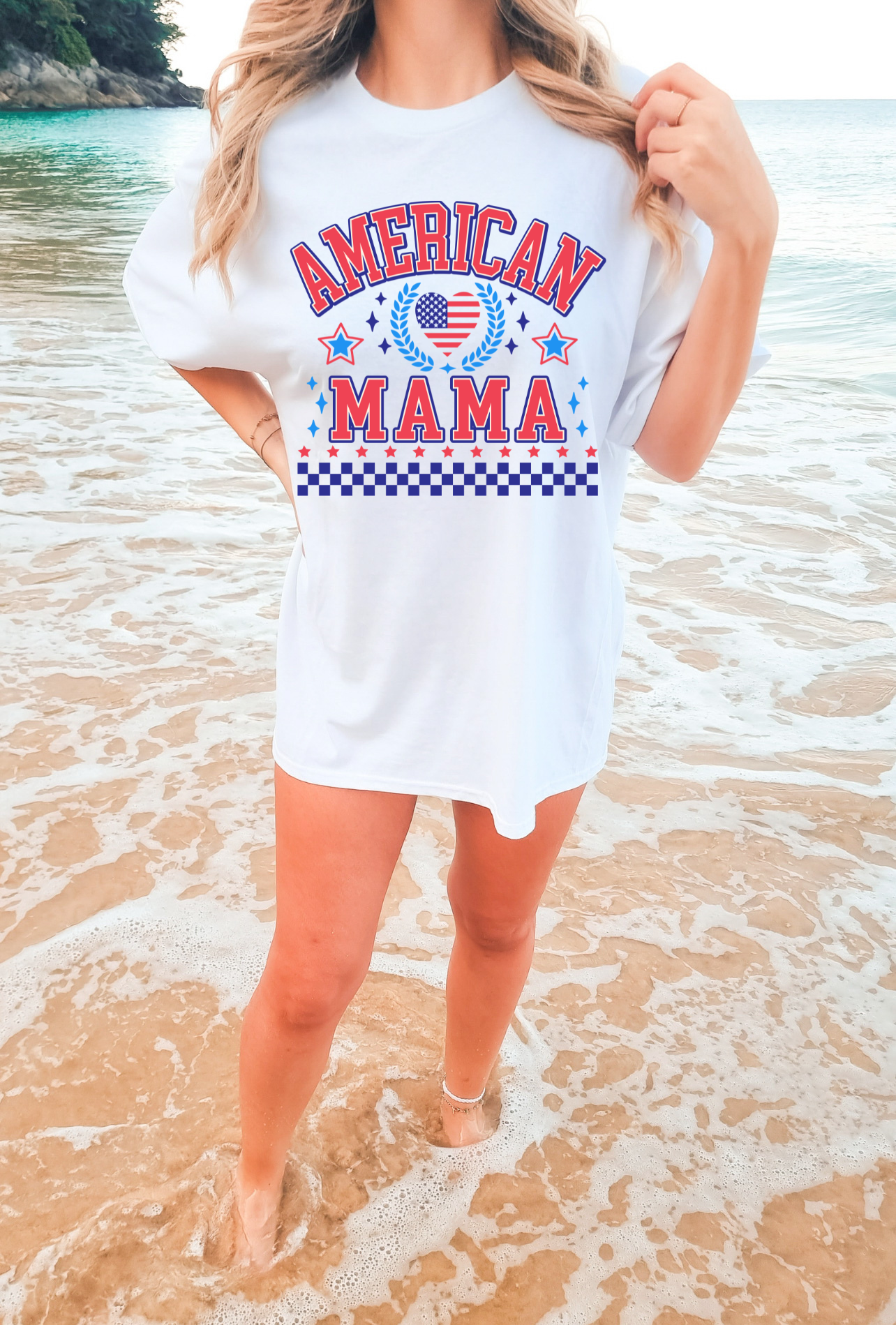 American Mama Patriotic T-Shirt