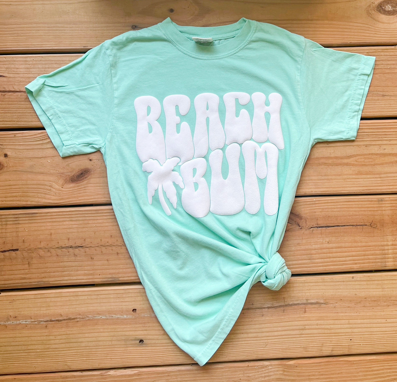 Comfort Colors 3D Puff Beach Bum T-Shirt