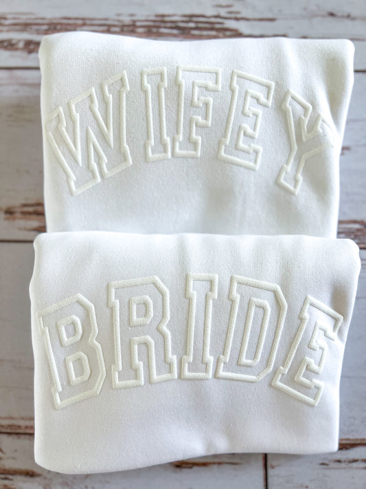 Monochrome Bridal Sweatshirt